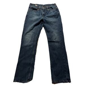 Levi's 514 Jeans Men's 32x31 Blue Denim Cotton Outdoor Travel Straight Med Wash